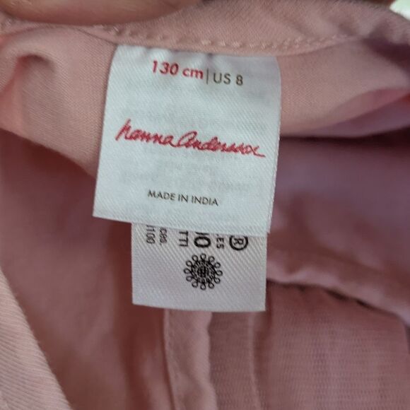 Hanna Andersson Long Sleeve Tulle Embroidered Skater Dress Pink Christmas 8 - Picture 6 of 7